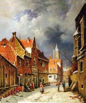 unknow artist European city landscape, street landsacpe, construction, frontstore, building and architecture. 159 China oil painting art